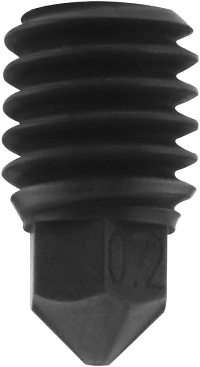 0.2mm Hardmetalen Nozzle voor 3D Printer - Hoge Temperatuur Geschikt tot 500°C