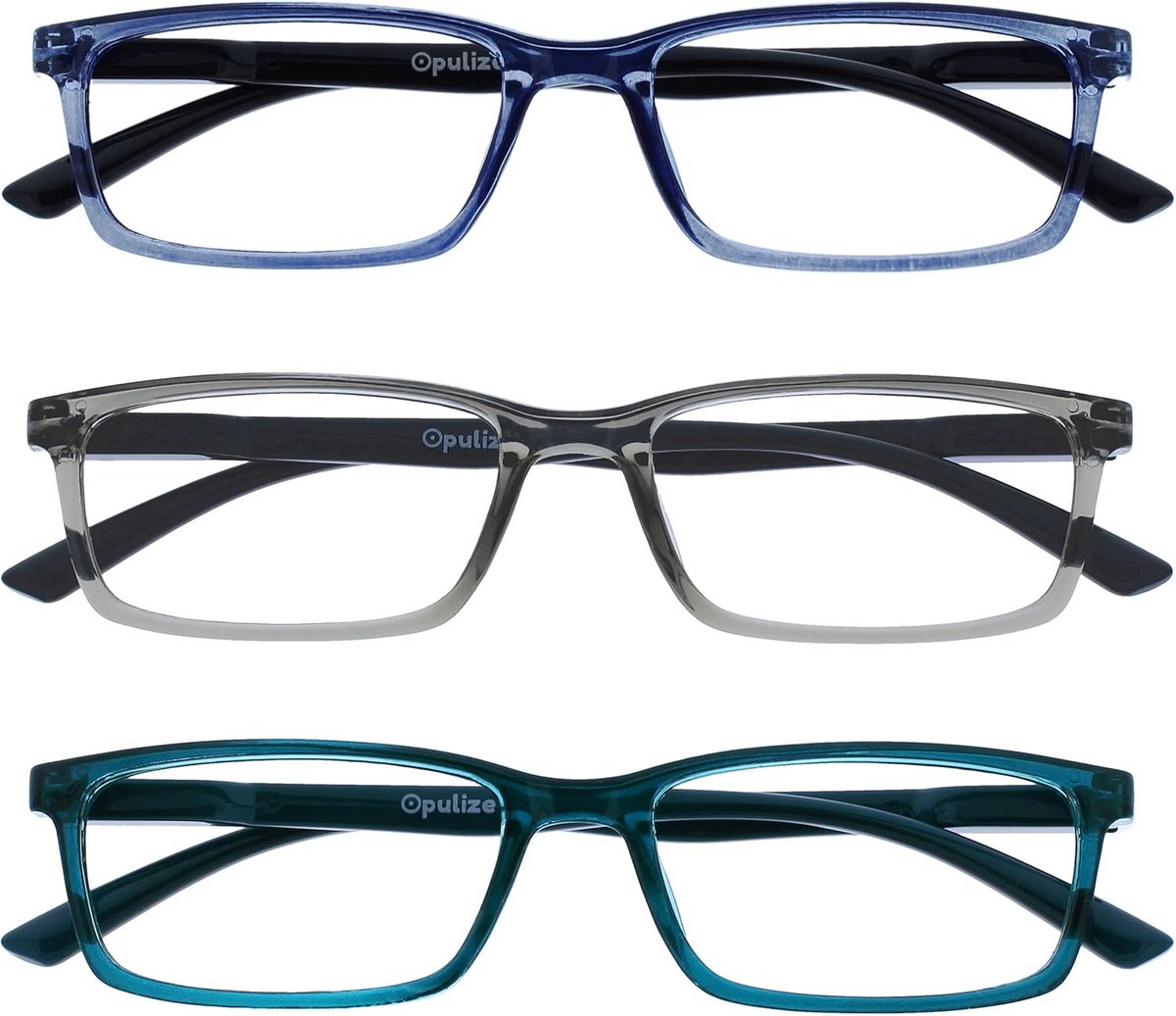 2-Pack Leesbril Unisex Blokkeert Blauw Licht - Inclusief Zwarte en Bruine Montage