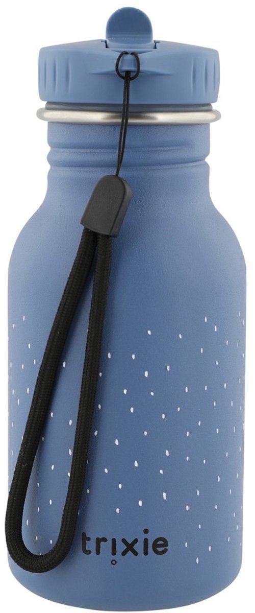 Trixie Thermos Drinkfles - Mrs. Elephant - RVS Waterfles voor kinderen - Lekvrije Fles - 350ml - Blauw van Trixie — afbeelding 3