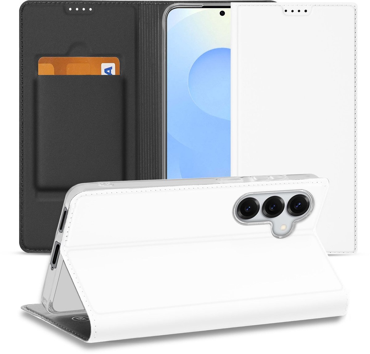 Samsung Galaxy S26 Stand Case Hoesje Wit