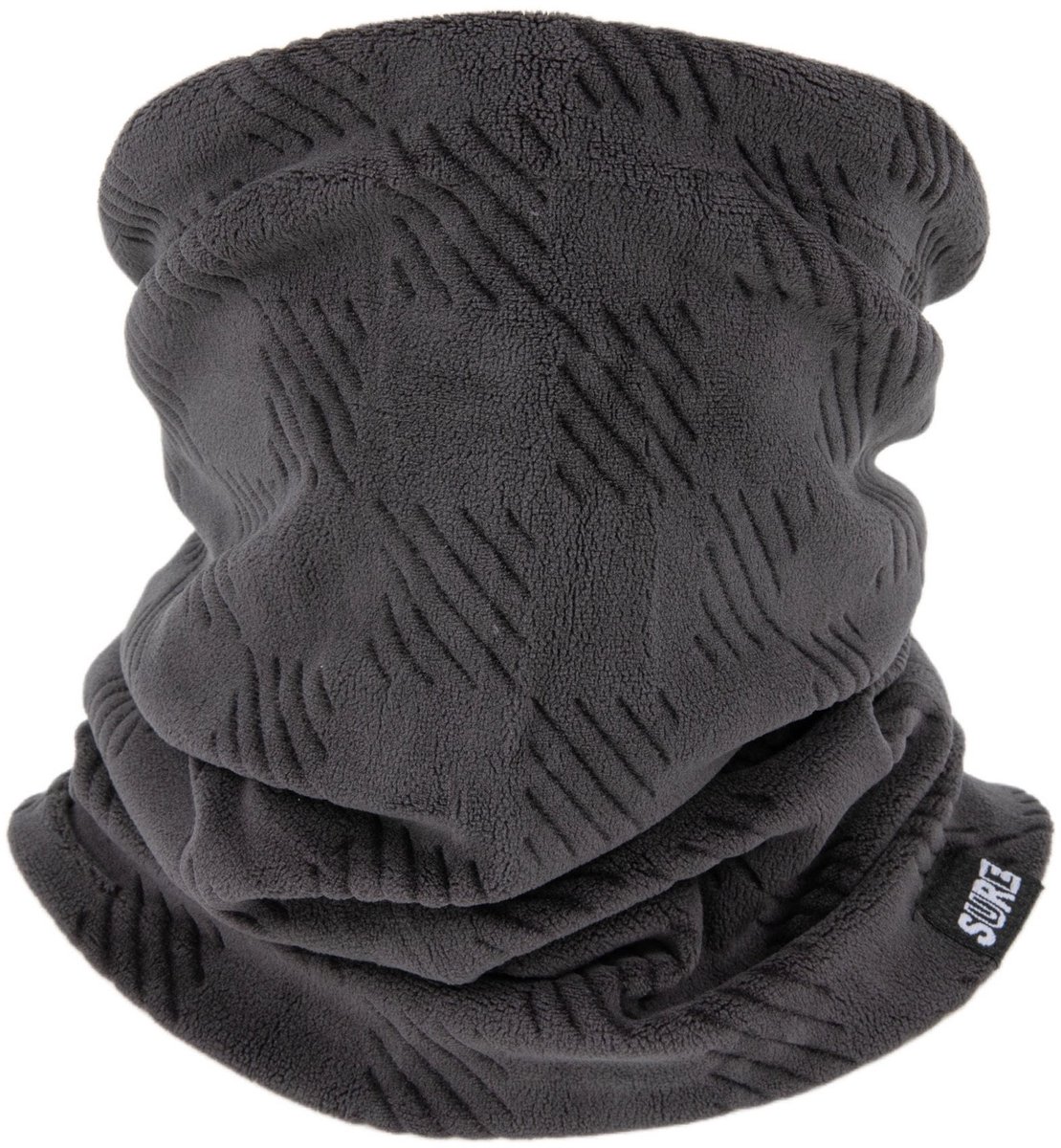 Lange Fleece Buff – Ademend Thermische Nekwarmer – Lichtgewicht Fietssjaal voor Heren & Dames, 30×25 cm - Grijs