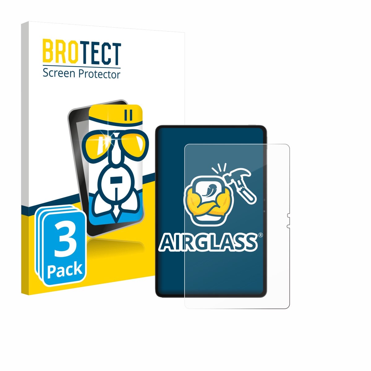 Screenprotector 3 Stuks voor Blackview MEGA 3 Beschermglas transparant
