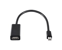 Mini DisplayPort naar HDMI adapterkabel - 25 cm - 4K - voor beeld en geluid