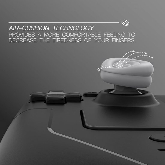 Set van 4 Siliconen Thumbstick Grips voor Steam Deck & PS Portal - Extra Grip en Bescherming — afbeelding 4