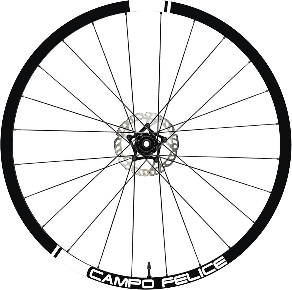 Fietsvelg Stickers Wit Glans voor MTB en Mountainbike Wielen - Geschikt voor 26, 27.5, 28 en 29 inch