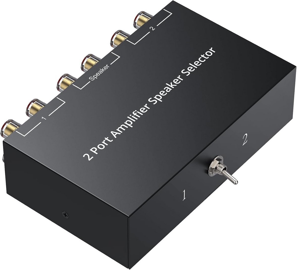 Bi-Directionele Audio Switcher - Vergelijker voor 2 Versterkers of 2 Speakersets (1-IN 2-UIT / 2-IN 1-UIT)
