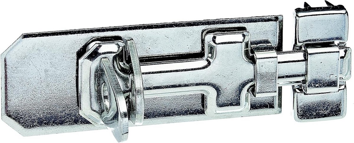 RVS Veiligheidssluiting met Platte Greep en Bevestigde Lus - 100x40mm