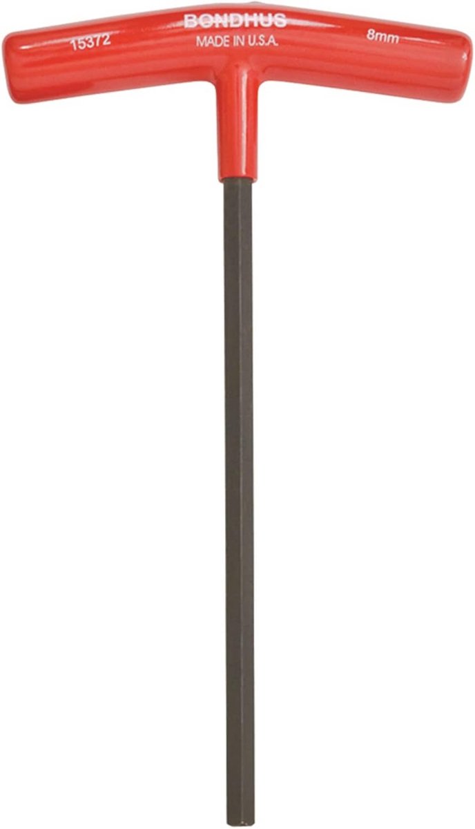 Inbussleutel met T-greep 8mm, 23 cm lang