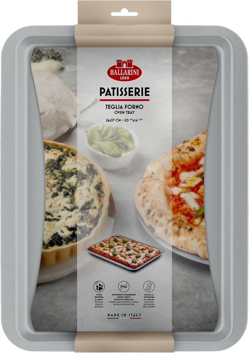 Veelzijdige Bakvorm Rechthoekig 26 x 37 cm voor Pizza en Taart