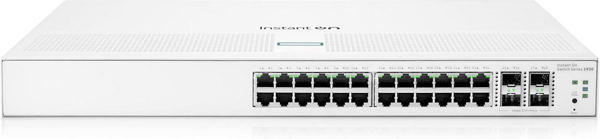 24 Poorts Gigabit Netwerkswitch met 4 SFP SFP+ Uplinks