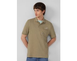 s.Oliver - male - Poloshirt met borstzak en borduursel van slubgaren