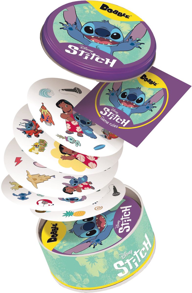 Dobble Stitch - Nederlandstalig Kaartspel voor 2 tot 8 spelers - Snel en leuk familiespel vanaf 6 jaar – 5 Spelvarianten — afbeelding 2