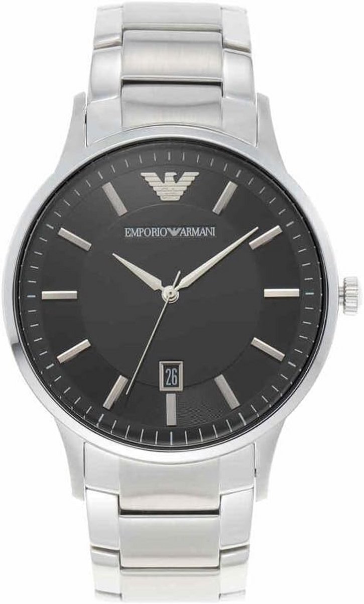 Herenhorloge Roestvrij Staal Met Leren Band 43 mm