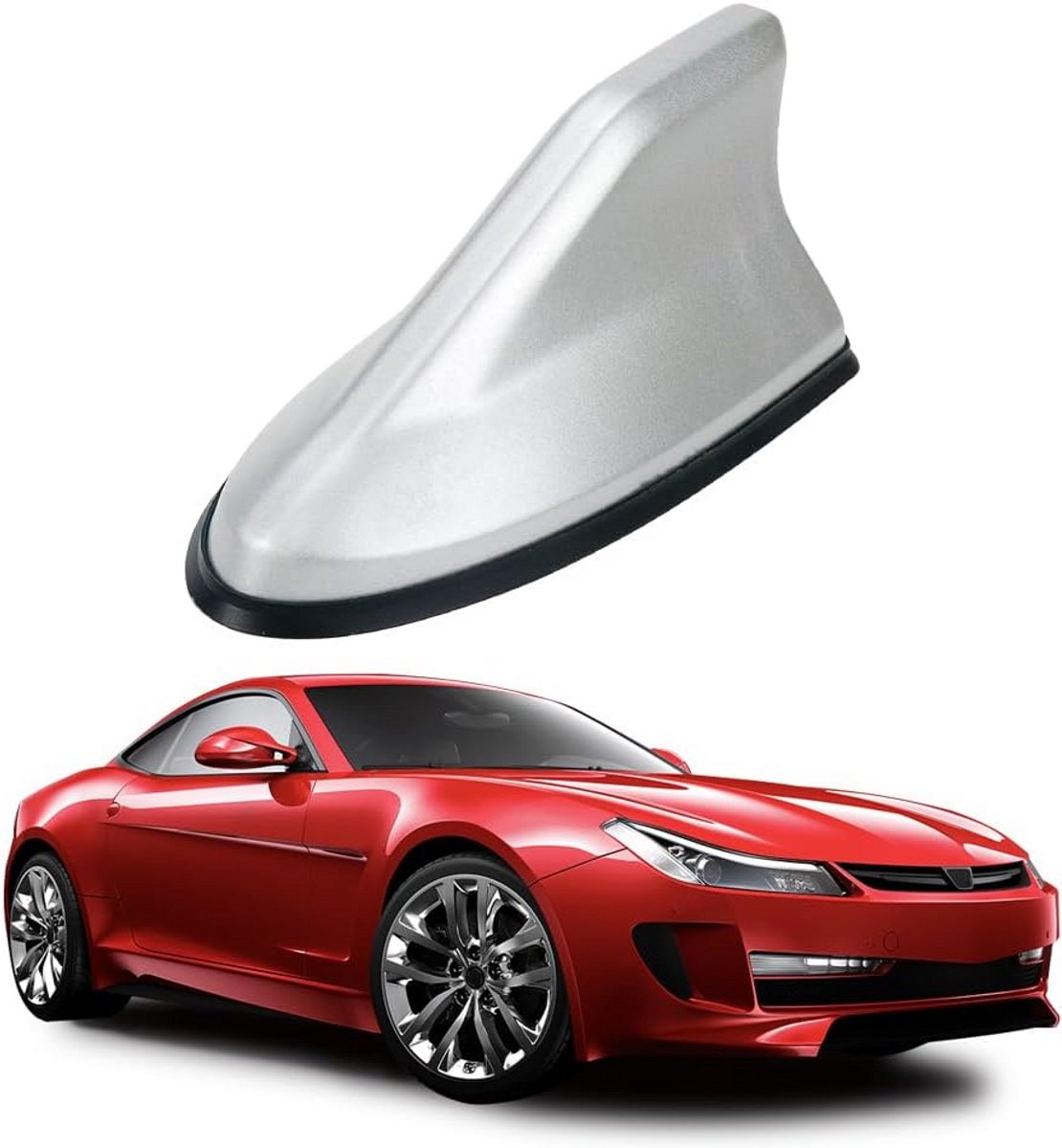 Universele Auto Haaienvin Dakantenne AERODYNAMISCH ZILVER