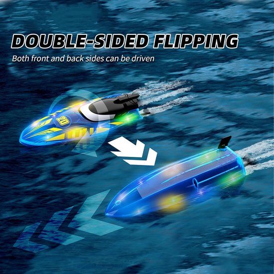 Infrarood Bestuurbare Speedboot met Stuntfunctie voor Kinderen en Volwassenen — afbeelding 2