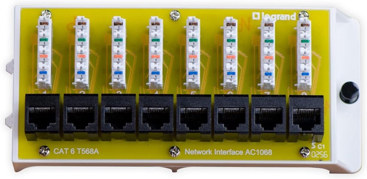 8-poorts Cat 6 Netwerk Interfacemodule voor Patchpaneel