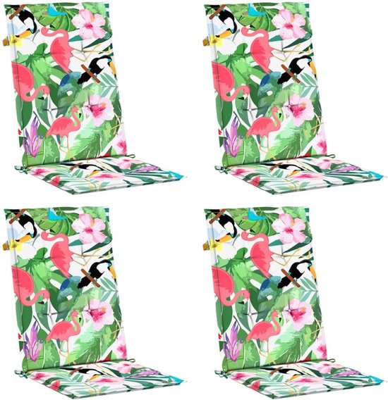 Set Tuinstoelkussens Hoge Rug Universeel in Diverse Kleuren | bol