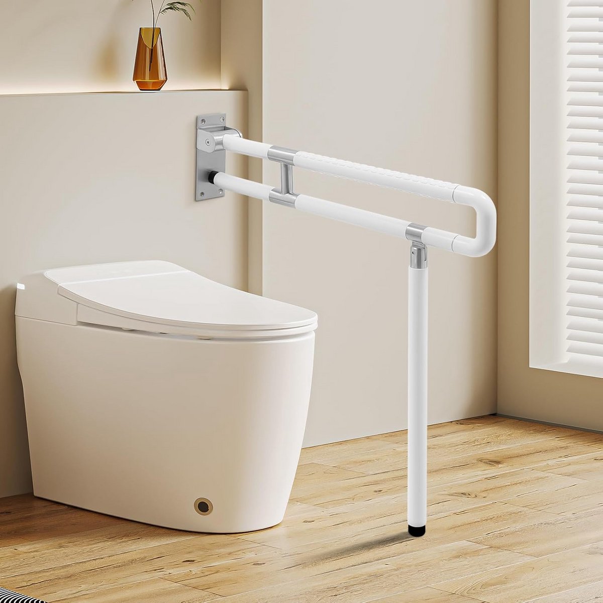Inklapbare Steungreep voor Toilet en Badkamer - Roestvrij Staal