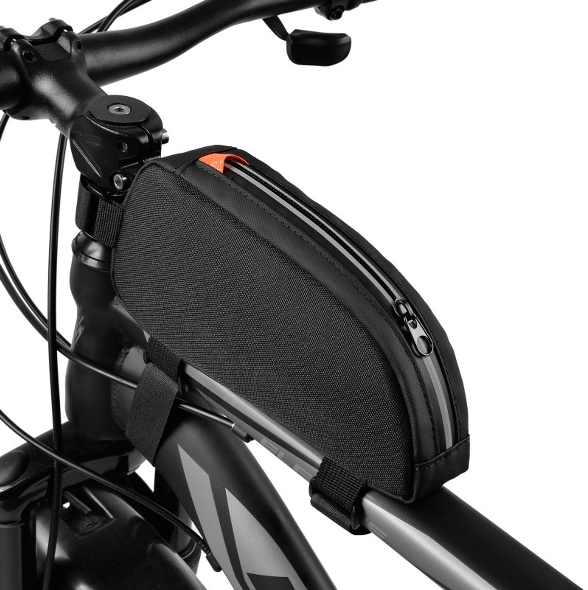 Waterdichte fietstas voor op de bovenbuis van het frame, geschikt voor racefietsen en mountainbikes, buitenritten, toertochten en wandelingen.