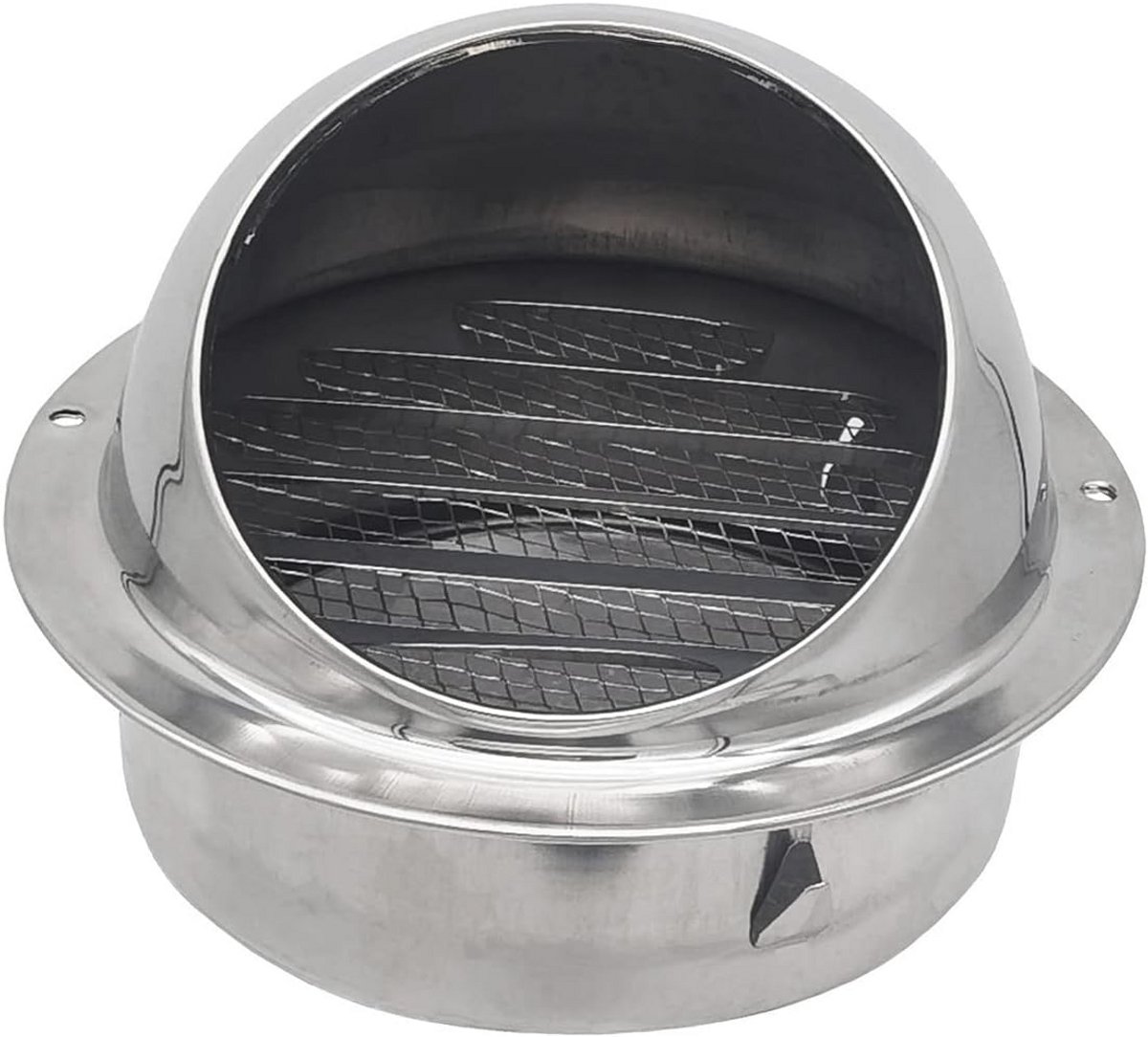 Ronde RVS Ventilatierooster met Insectenhor voor Buitenlucht