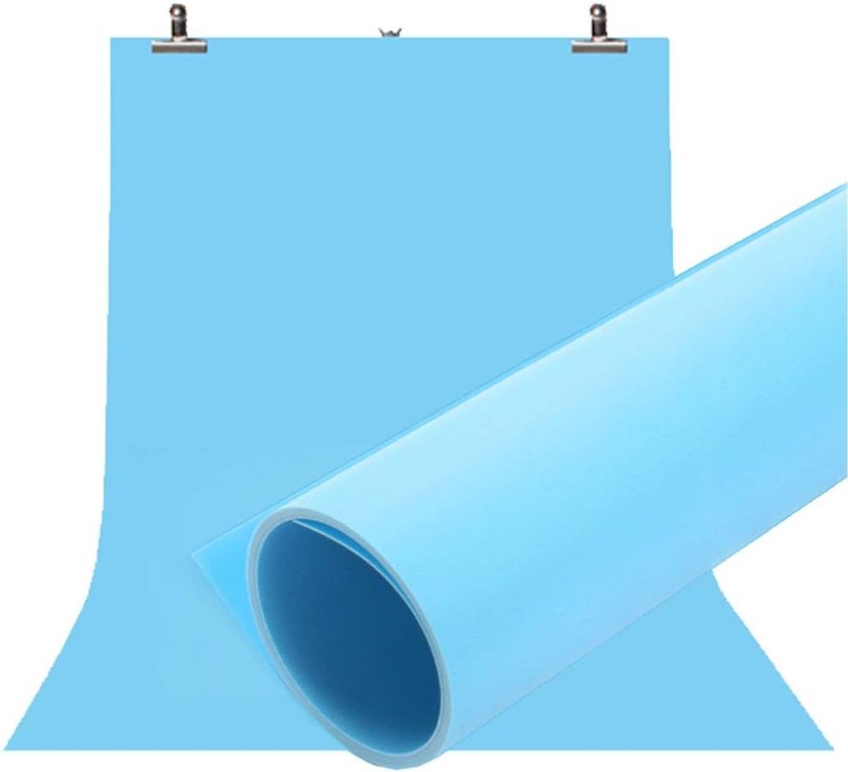Waterdichte PVC Fotografie Achtergrond Blauw 120x200cm Matte Oppervlak voor Studio