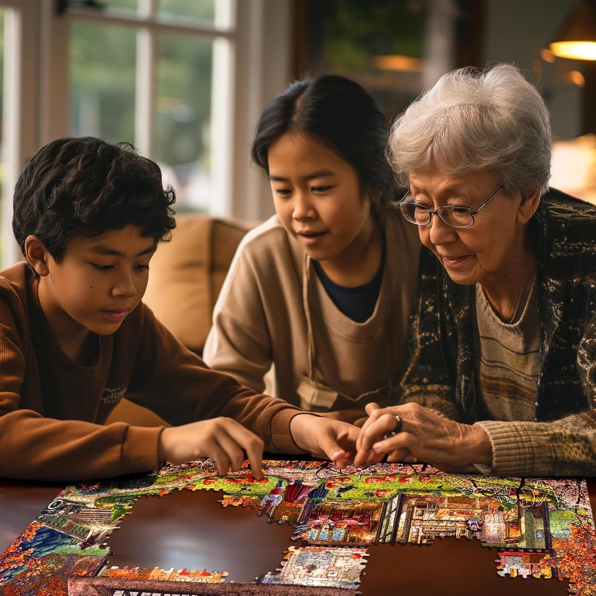 Halloween Huis Puzzel 1000 Stukken voor Volwassenen en Familie