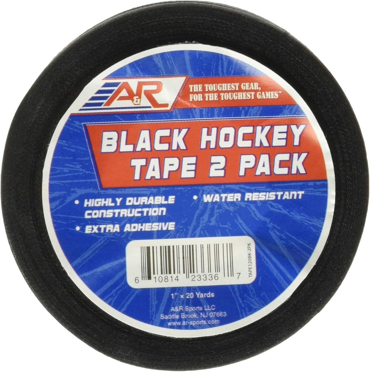 Zwarte Hockeytape Duurzaam en Waterafstotend - 2 Rollen