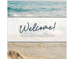 Inboekboek Vakantiewoning Strandthema Gastenboek voor B&B en Vakantiehuis Huren