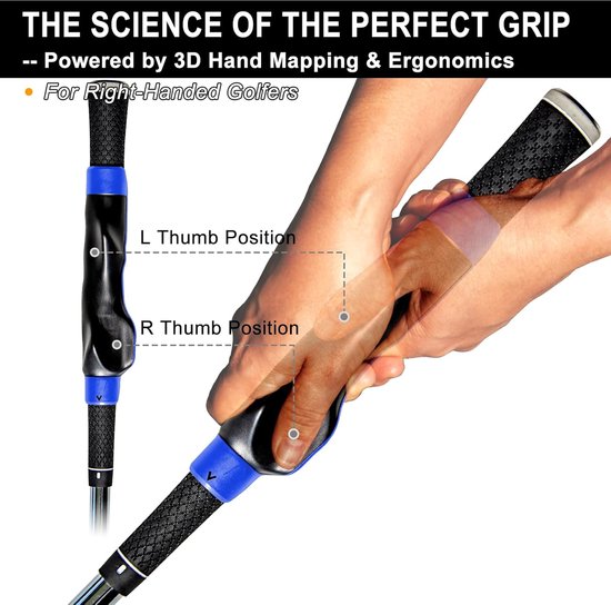 Golf Grip Trainer - Golf Training Accesoires - Golfen - Griptrainer Golfen - Golftrainingsmaterialen - Golfaccesoires - Golfgrip Trainer - Golf Griptrainer - Blauw van Merkloos — afbeelding 2