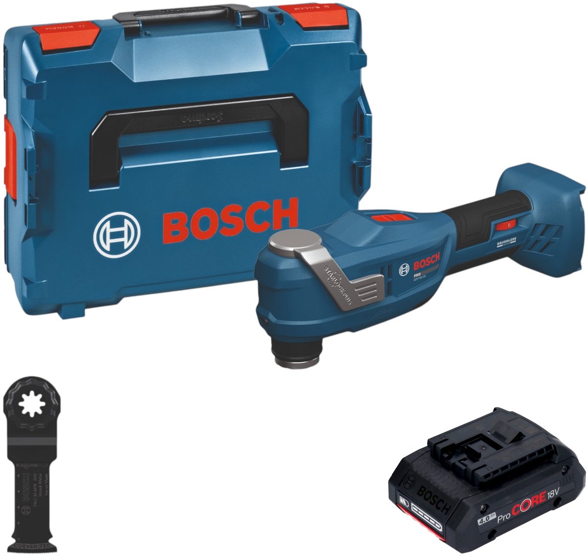 Bosch GOP 18V-30 accu multifunctioneel gereedschap 18 V Starlock Plus Brushless ( 06018G3001 ) + L-Boxx - zonder accu, zonder oplader