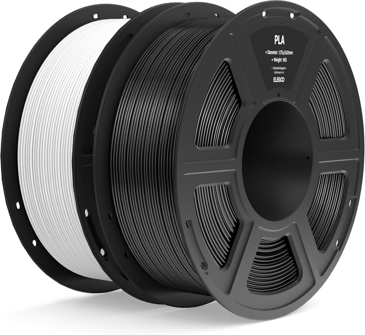 PLA 3D Printer Filament 1.75mm Wit 2KG Rol