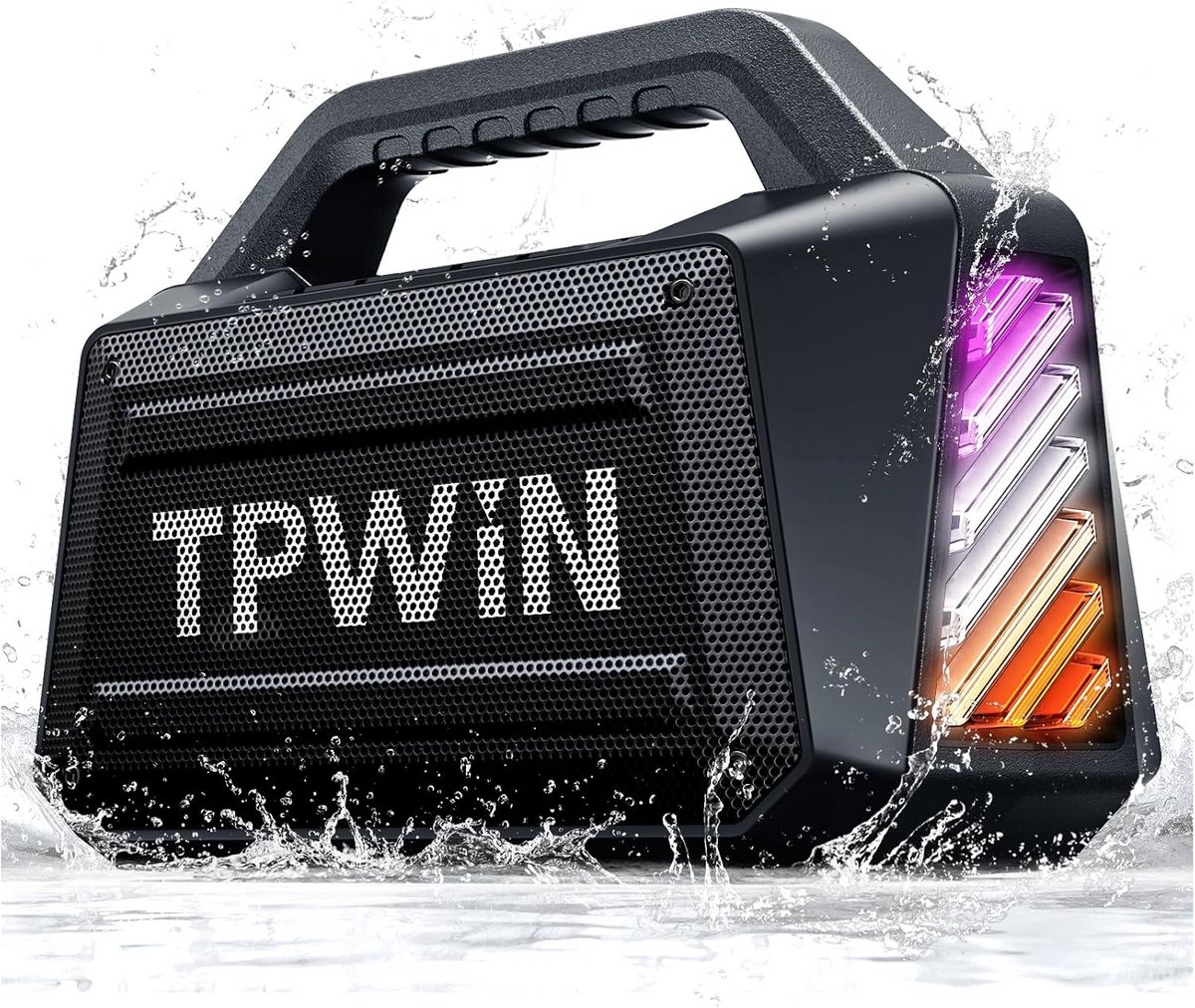 Draagbare Bluetooth Speaker 80W met Lichtshow, TWS en IPX6 Waterdicht