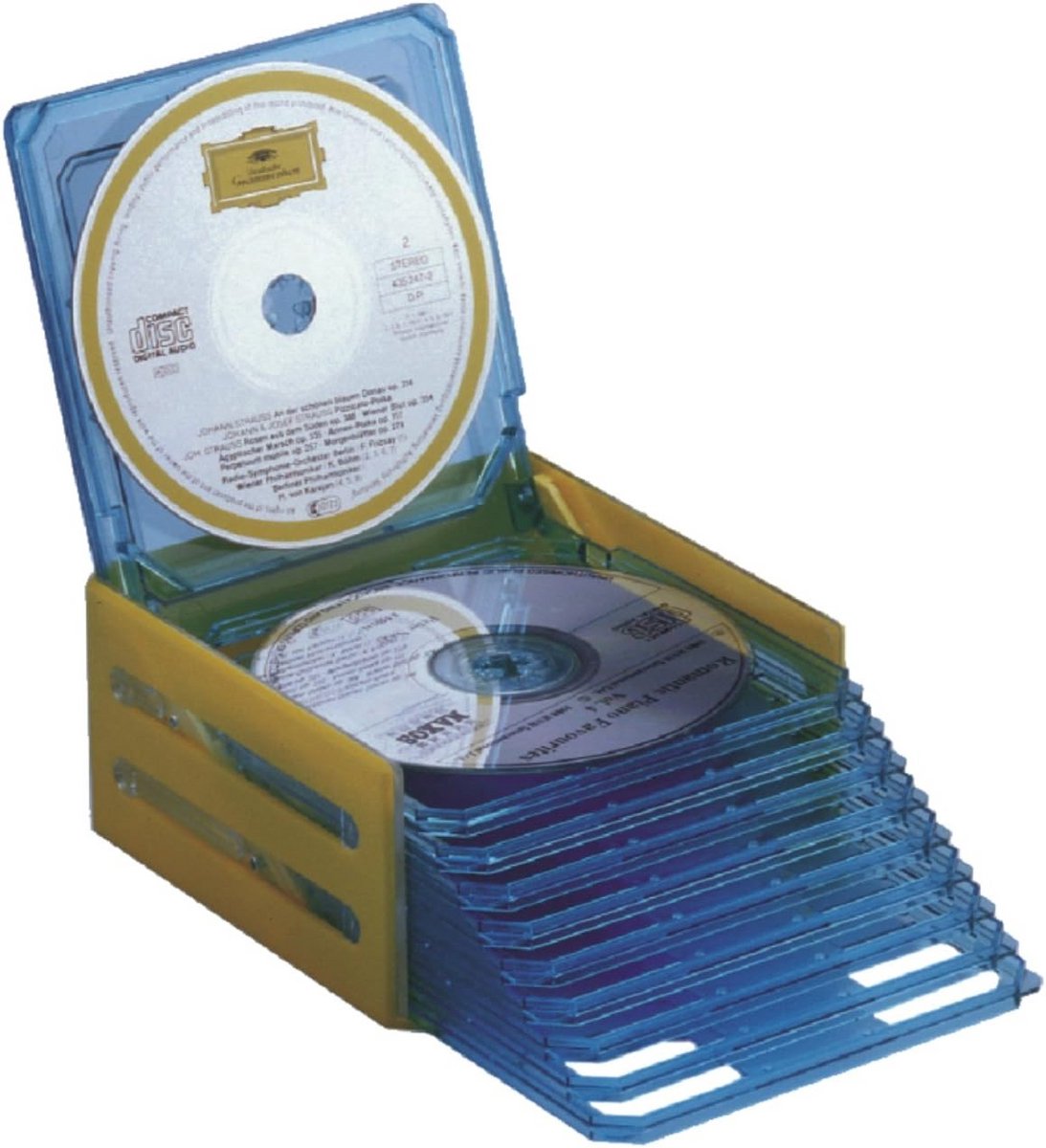 CD/DVD Opbergtas voor 20 Discs - Compact Hoesje Blauw