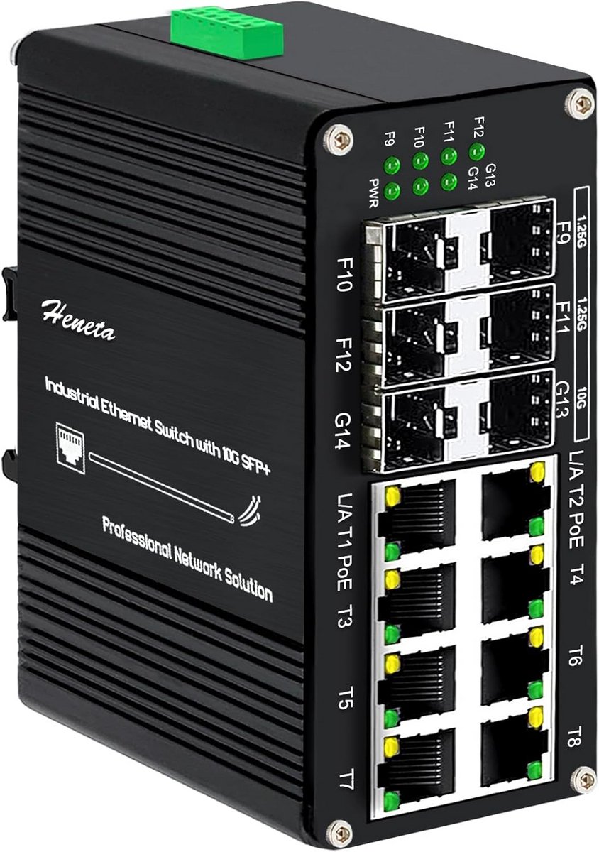 Managed Gigabit PoE+ Switch 14 Poorten met SFP+ Uplinks - 240W Vermogen