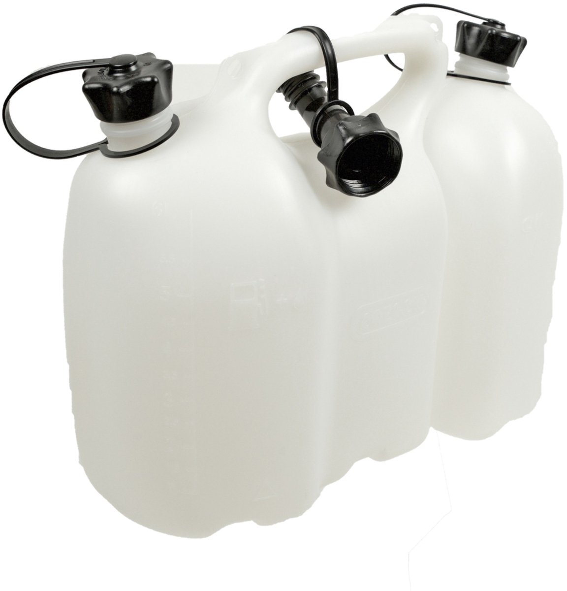 Oregon combicannister 6 + 3 l wit transparant voor brandstof en kettingolie ( 562406 )