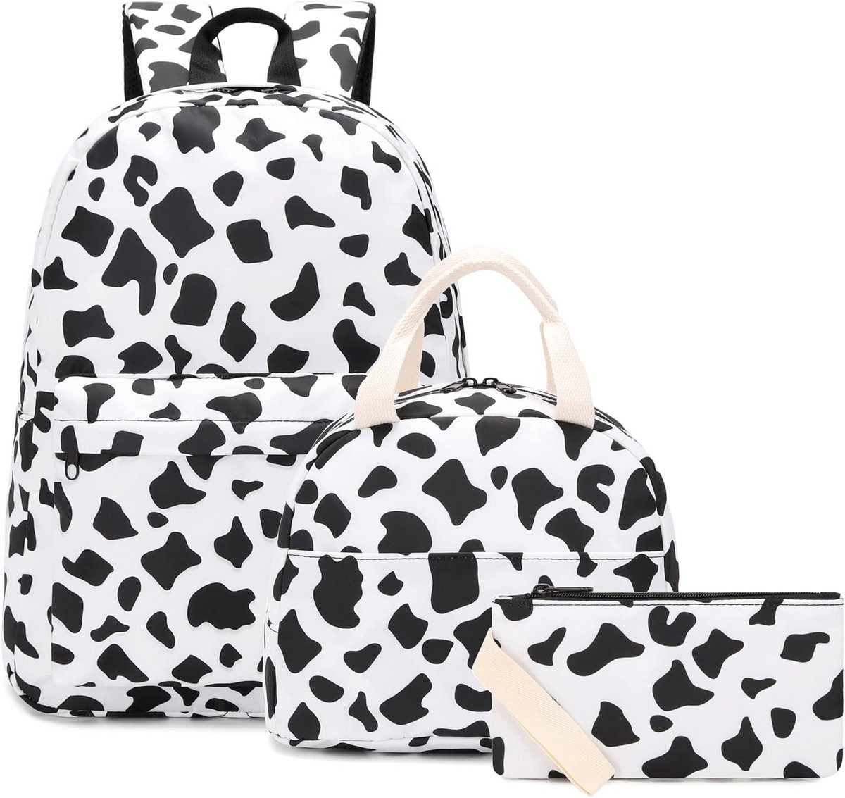 3-in-1 Schooltas Set voor Meisjes - Rugzak, Lunchtas en Etui voor Kinderen en Tieners