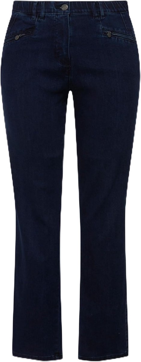 Dames Jeans Slim Fit Katoen Stretch Blauw Lange Maten