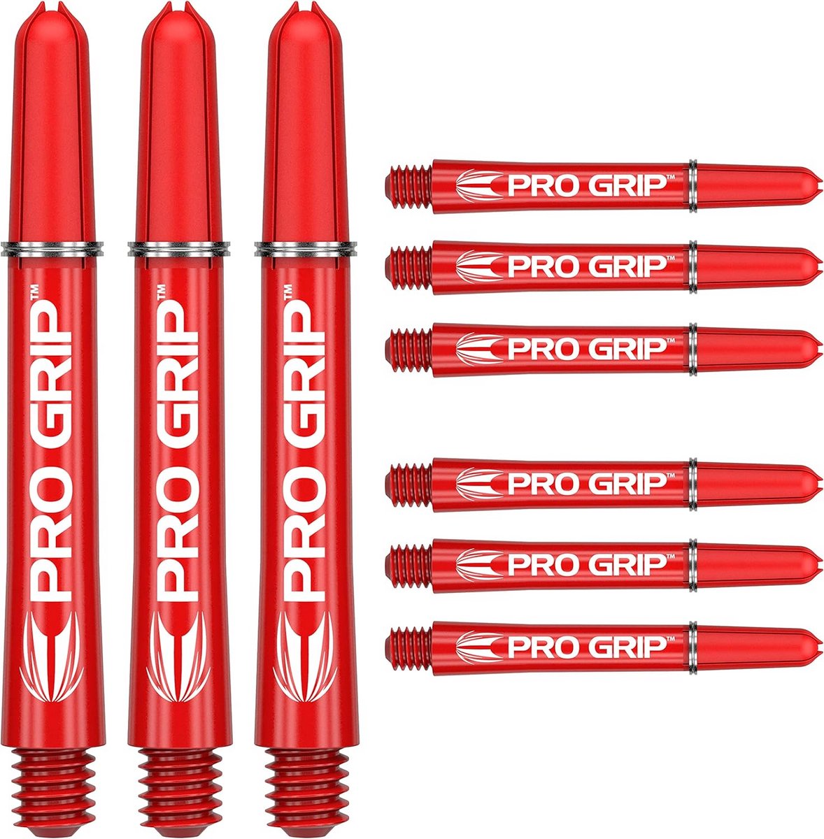 Dartpijlen Shafts Medium Set Rood - Professionele Grip