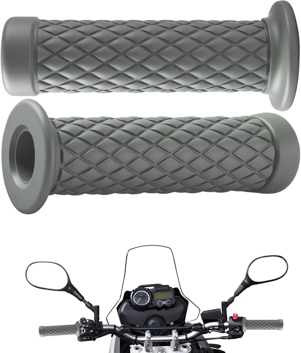 Universele Antislip Motorfiets Stuurgrepen Rubber voor 7/8 inch en 24mm Sturen