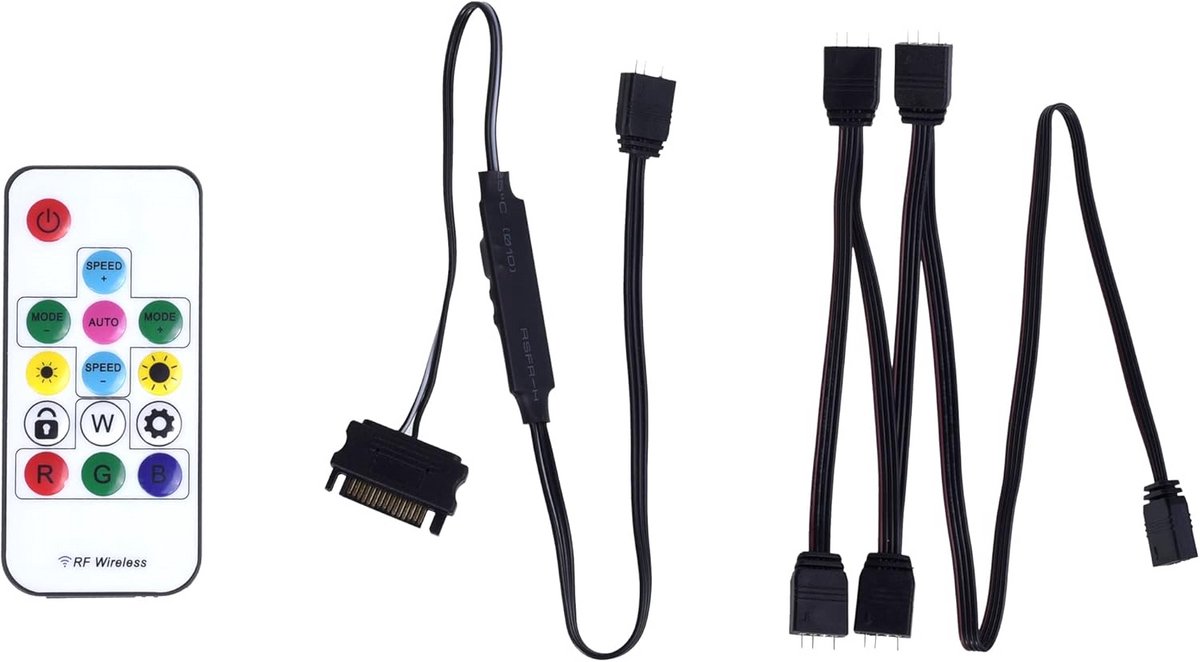 ARGB LED PC Verlichting Afstandsbediening met Splitter voor PC Componenten