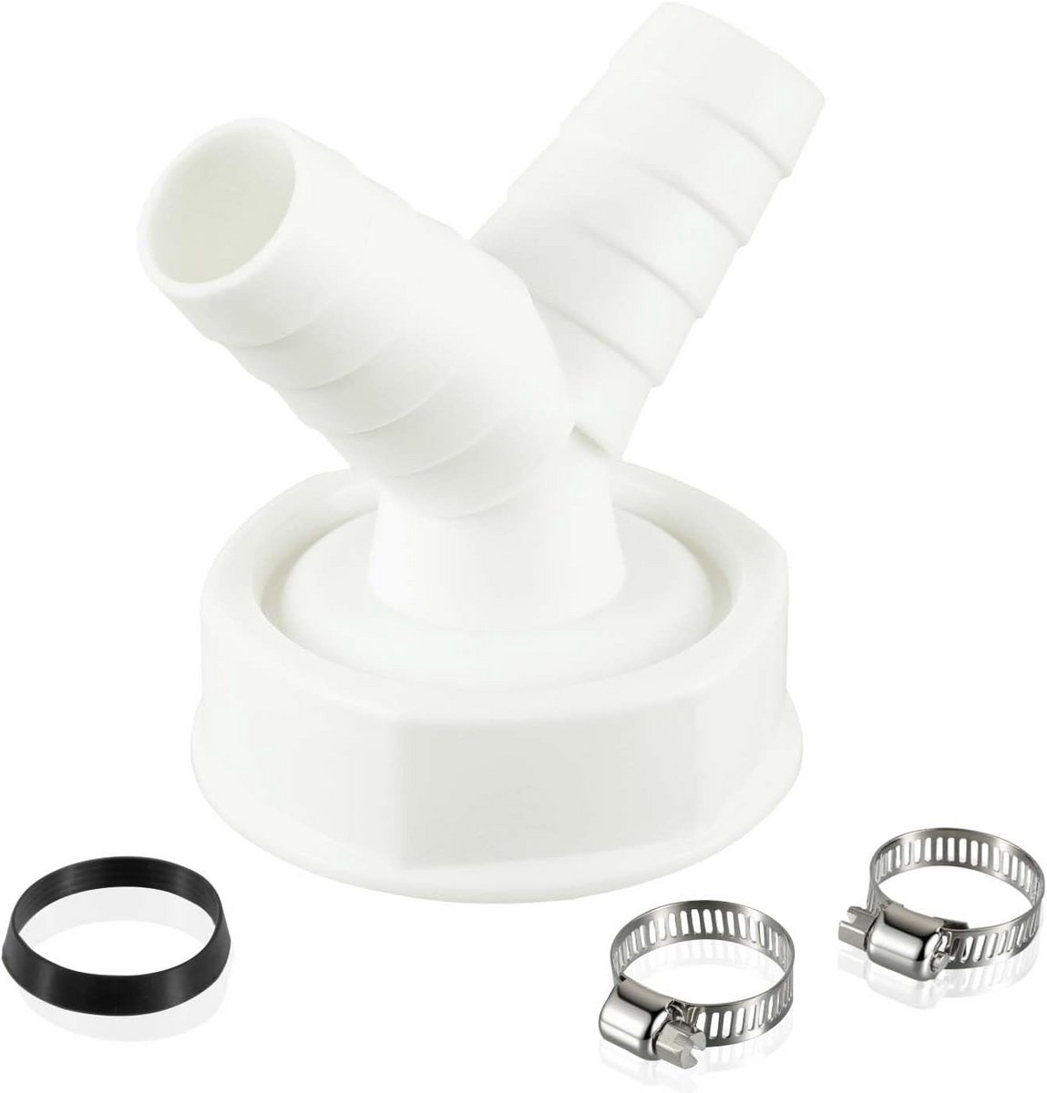 Dubbele Afvoeradapter voor Vaatwasser en Wasmachine (1 1/2 inch)