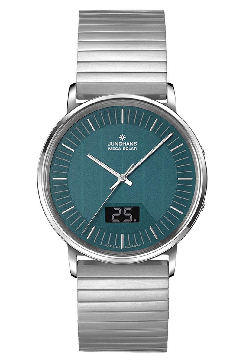 Junghans Milano Mega Solar 56-4621.44 - heren horloge - zonne-energie - radio gestuurd horloge