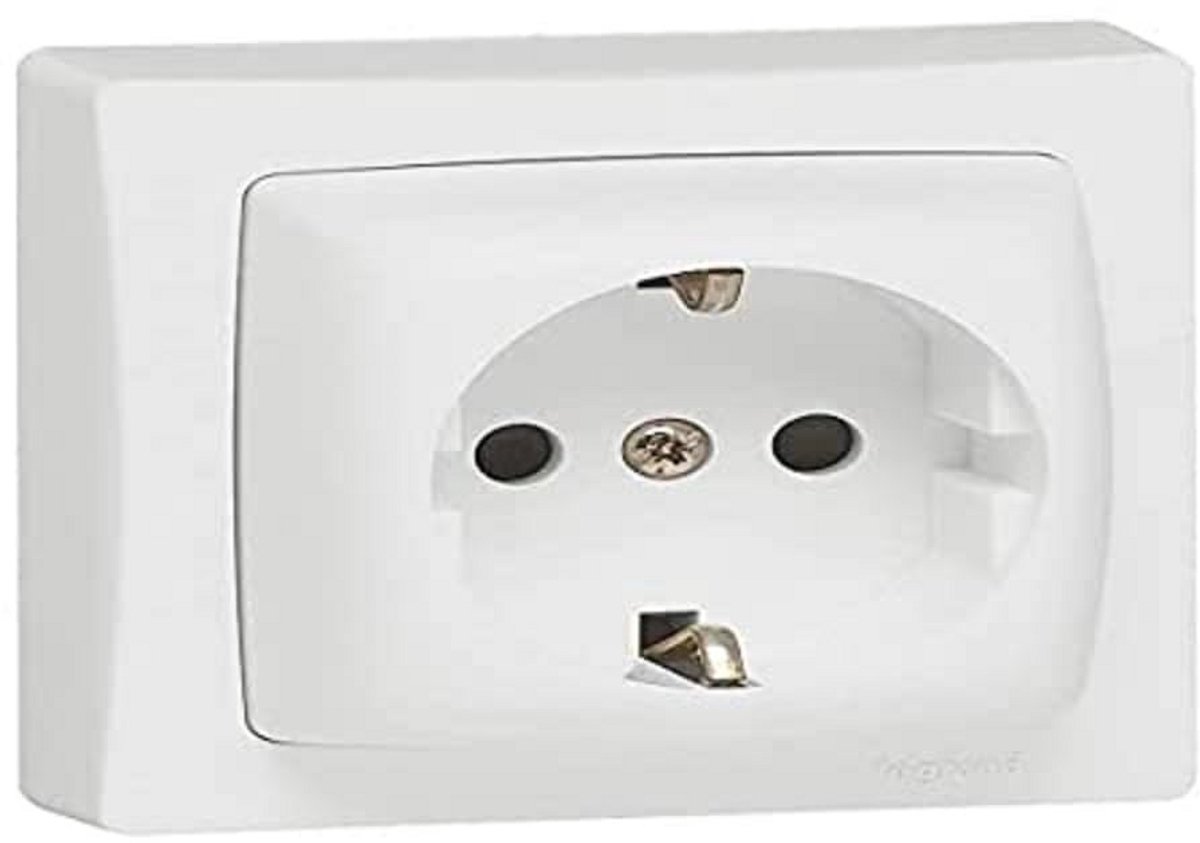 Modulaire Basisoplossing 2-polig met Aarding, 16A/230V voor Elektrische Installaties