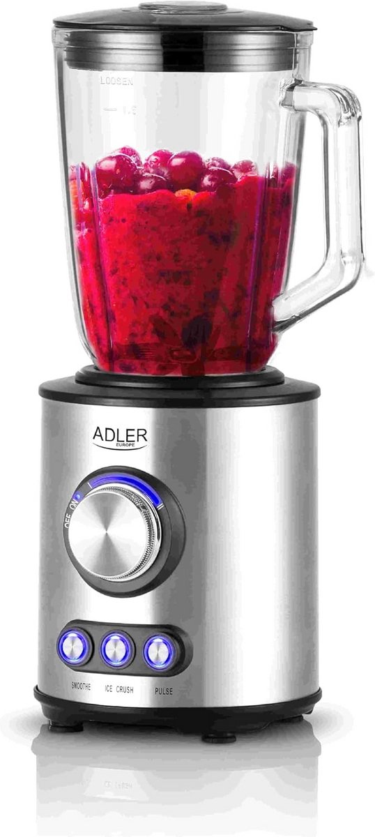 Krachtige Glas Blender met 1700W Vermogen en IJscrusher Functie van Merkloos — afbeelding 5
