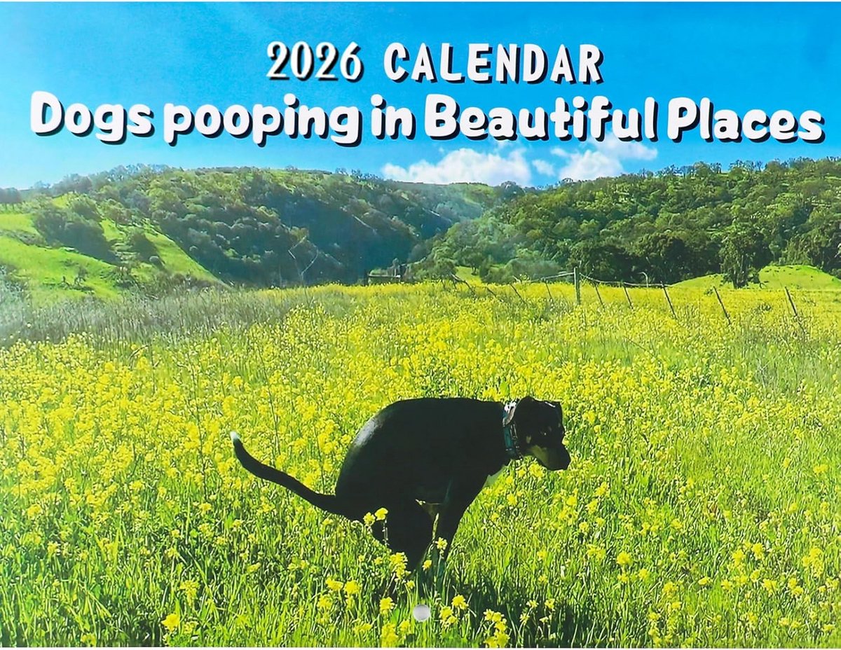 Grappige Honden Poepkalender 2026 met Humoristische Scènes