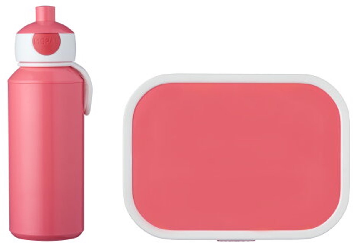 Bol.com Mepal Lunchset (pop-up fles & lunchbox) Campus - 400 + 750 ml - Broodtrommel en Drinkbeker voor kinderen - Bento box - P... aanbieding