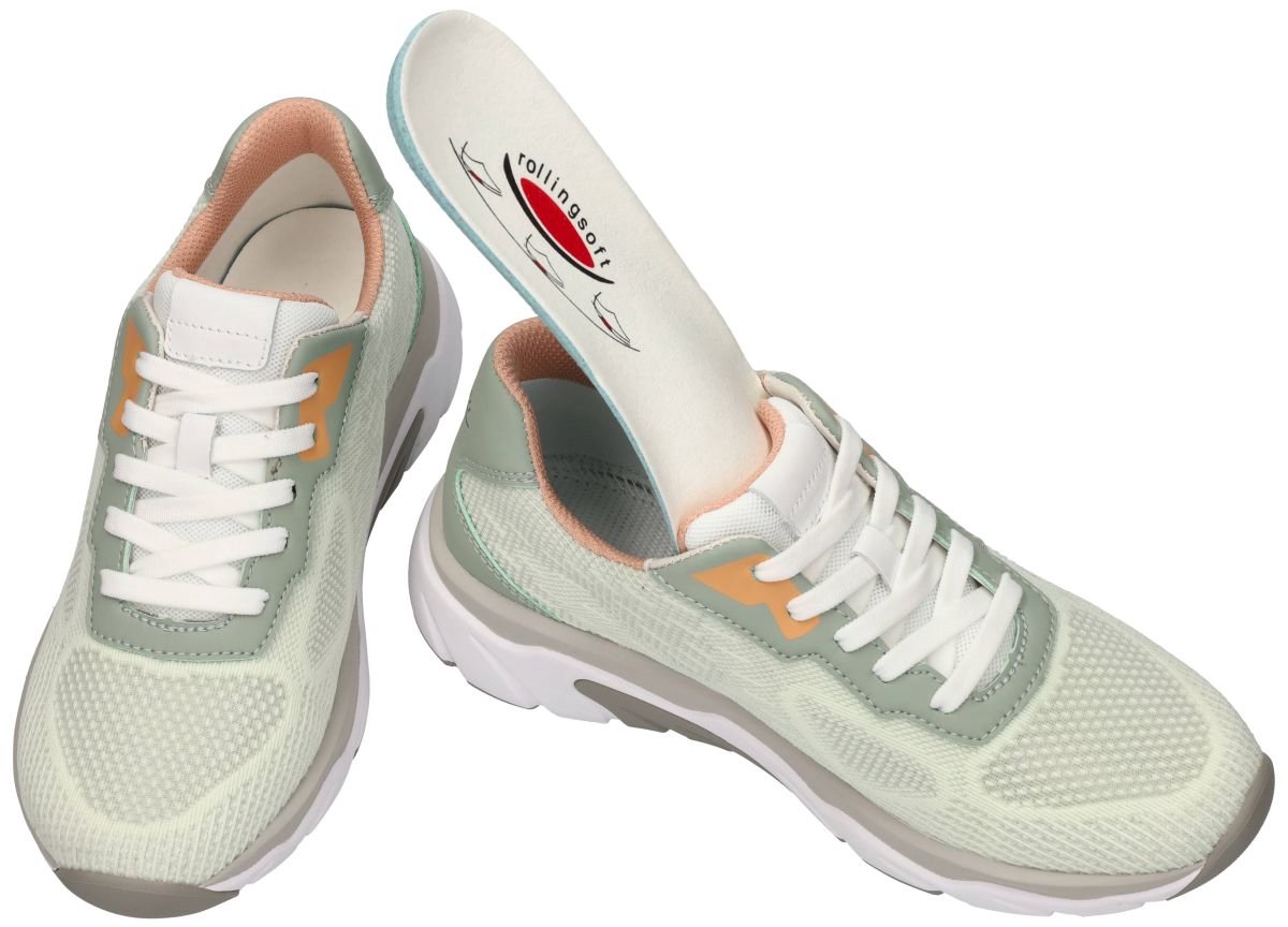 Rollingsoft -Dames - groen licht - sneakers - maat 36