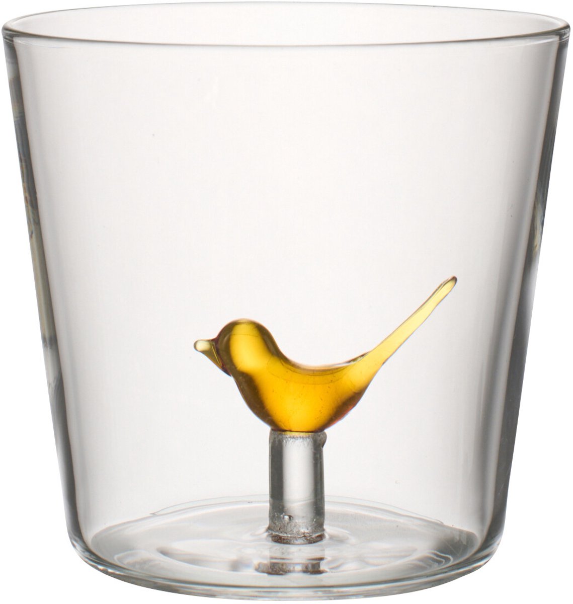 J-Line glas Vogel - glas - geel/transparant