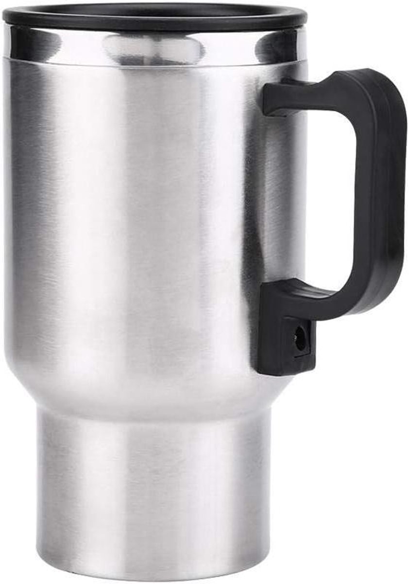 Waterkoker voor auto - Thermobeker voor onderweg - 12V - RVS - 450 ml - Reiskoker