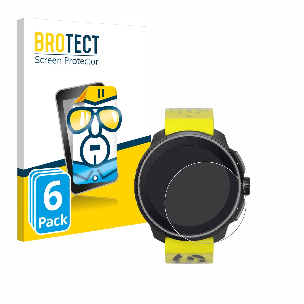 BROTECT - Screenprotector voor Suunto Race / 2 - Folie Beschermfolie transparant 6 Stuks